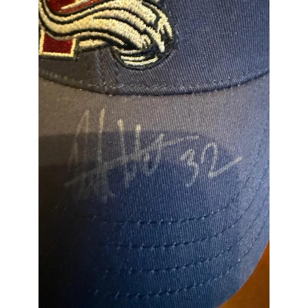 y2k Colorado Avalanche NHL‎ Baseball Cap Hat Autographed Signed # 32